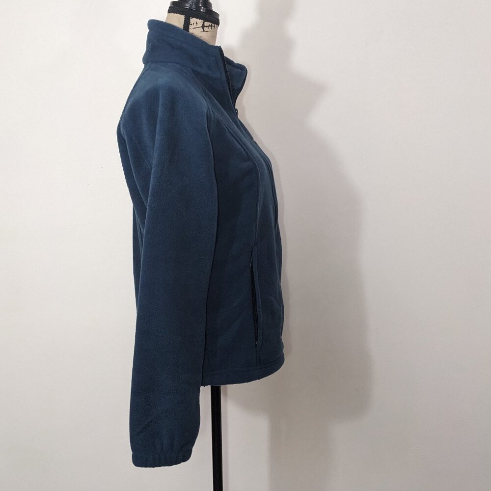 NWT Columbia Womens Full Zip Fleece Jacket Blue Teal  Pockets Sweatshirt M - Picture 10 of 13